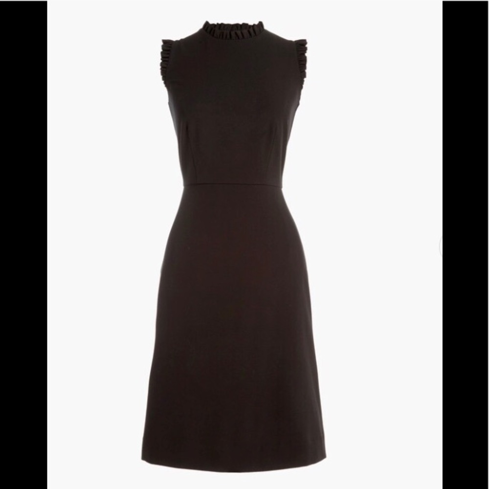 J. Crew Factory Ruffleneck sheath dress AV650